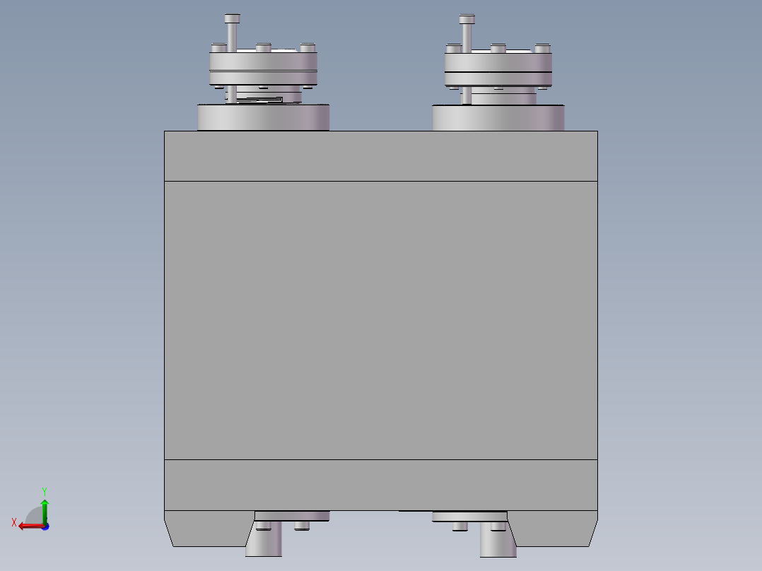预弯成型切断机（sw18可编辑+工程图）后视图