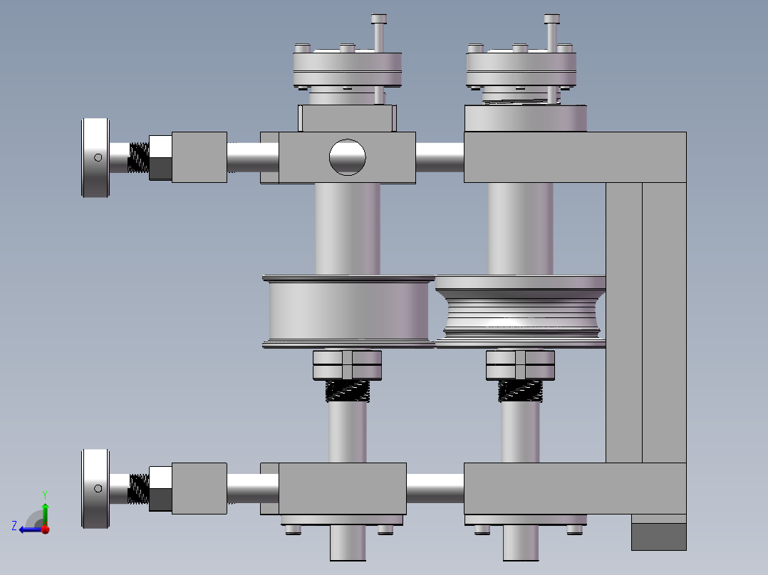 预弯成型切断机（sw18可编辑+工程图）右视图