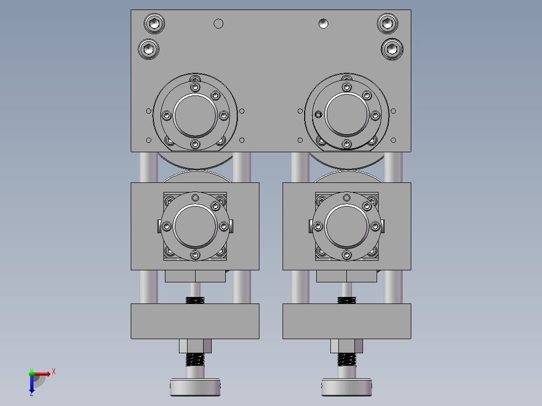 预弯成型切断机（sw18可编辑+工程图）俯视图