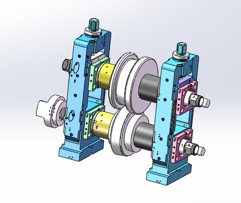 预弯成型切断机（sw18可编辑+工程图）