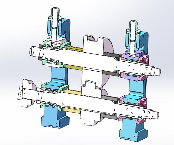 预弯成型切断机（sw18可编辑+工程图）