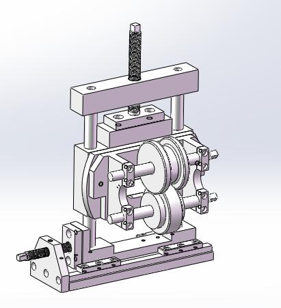 预弯成型切断机（sw18可编辑+工程图）