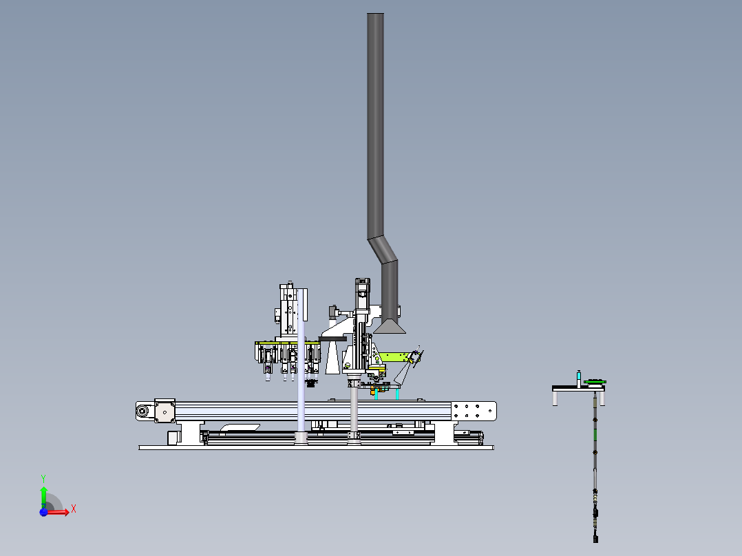 热熔机在线式（sw16看编辑+工程图+bom）前视图