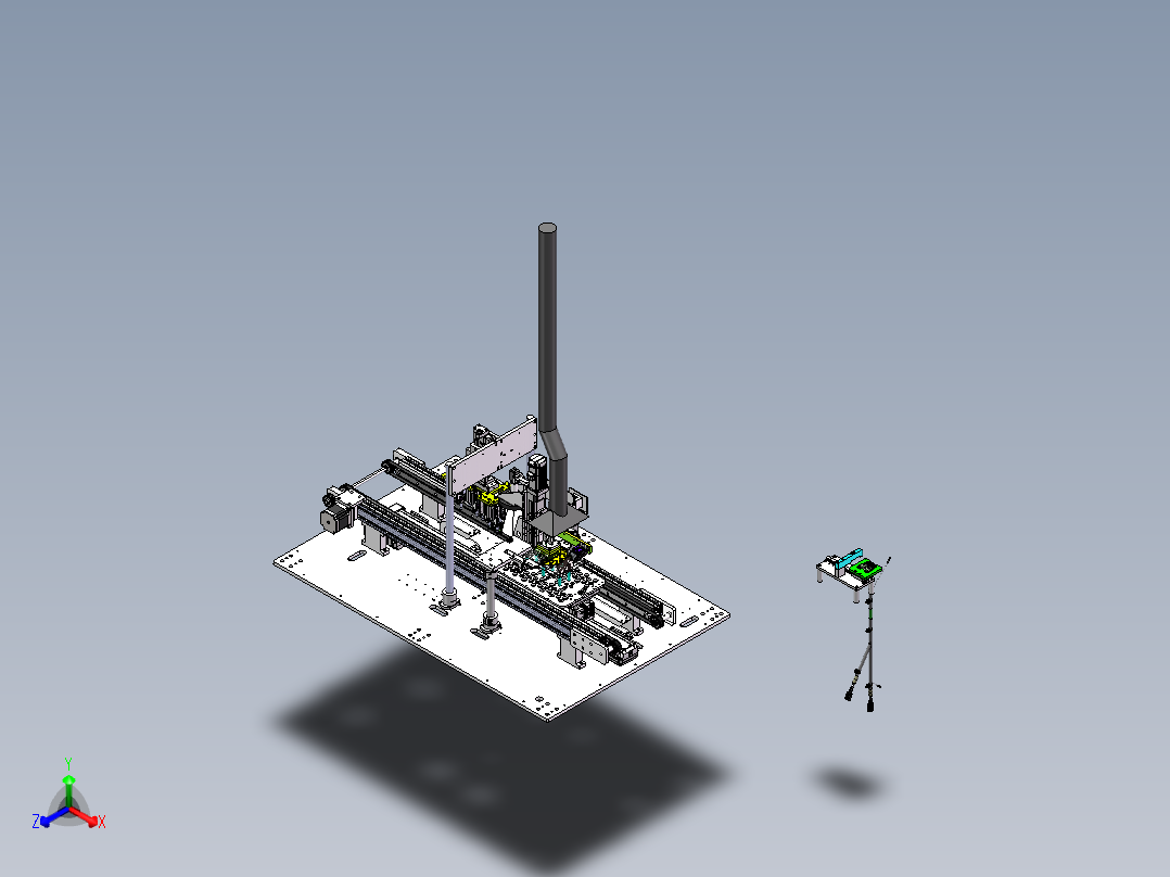 热熔机在线式（sw16看编辑+工程图+bom）正等轴测图