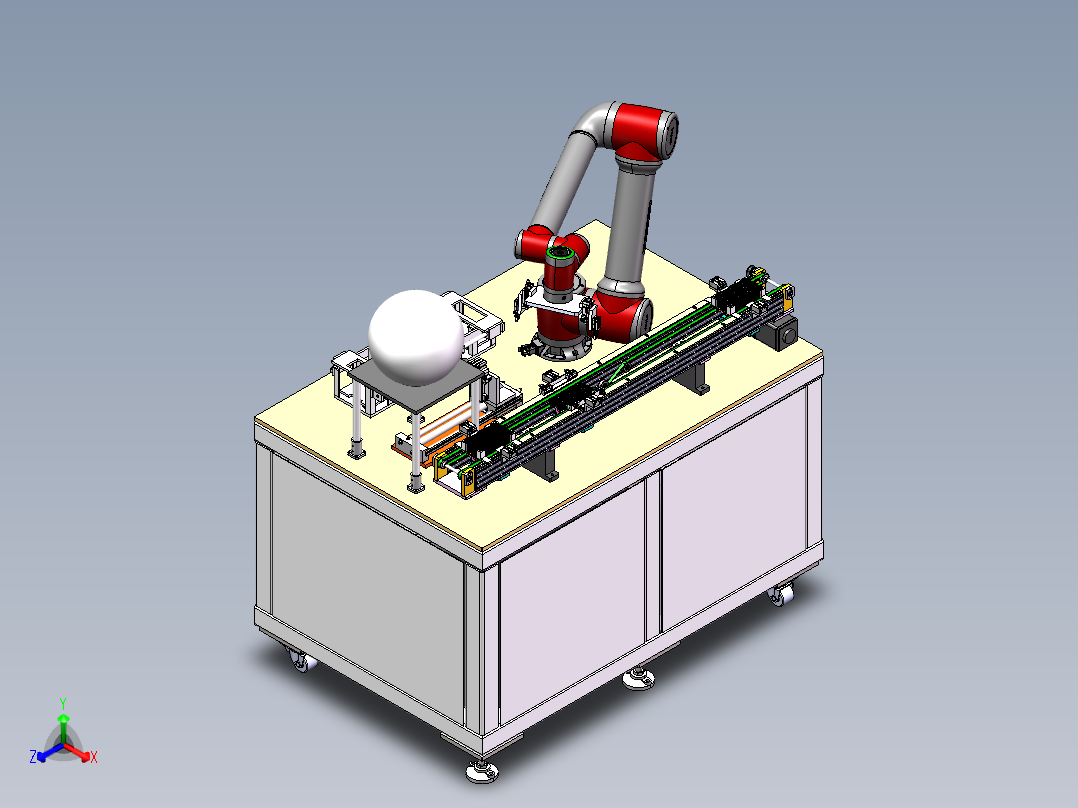芯粒检测设备sw16可编辑正等轴测图
