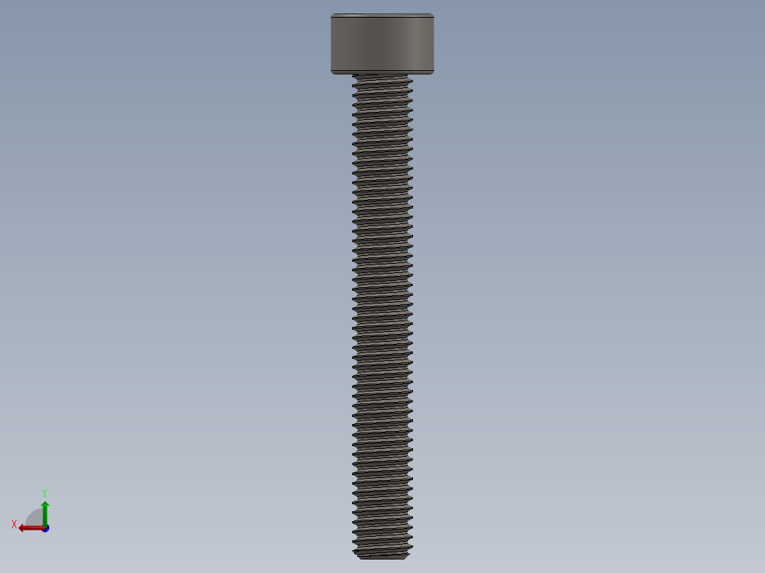 Screw_DIN_912_M5x40F_A2.SLDPRT公制内六角螺钉后视图