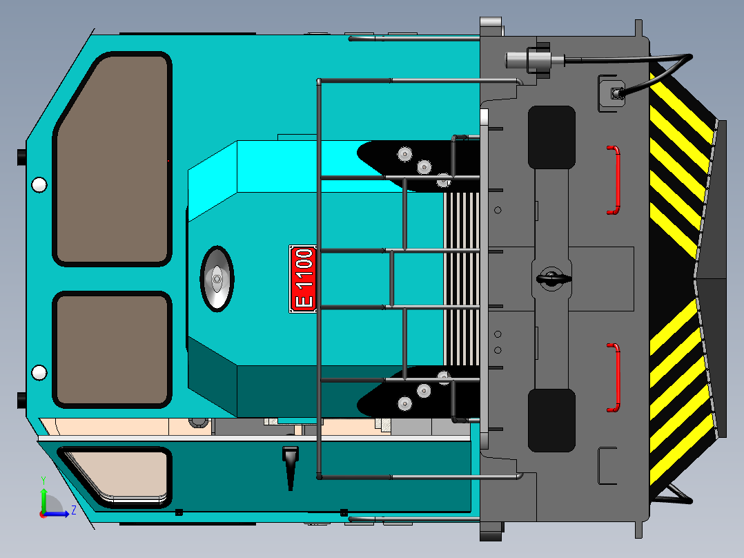 火车、动车、高铁(61)左视图