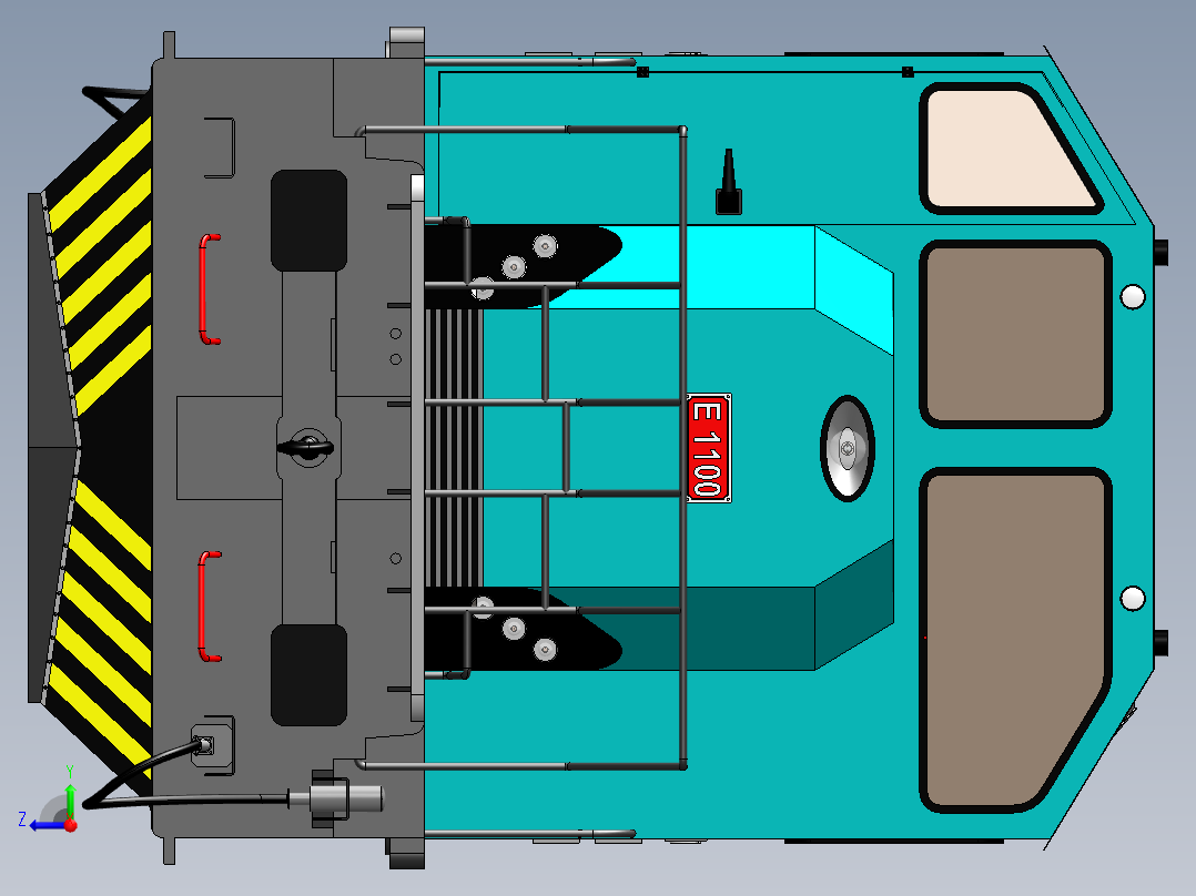 火车、动车、高铁(61)右视图
