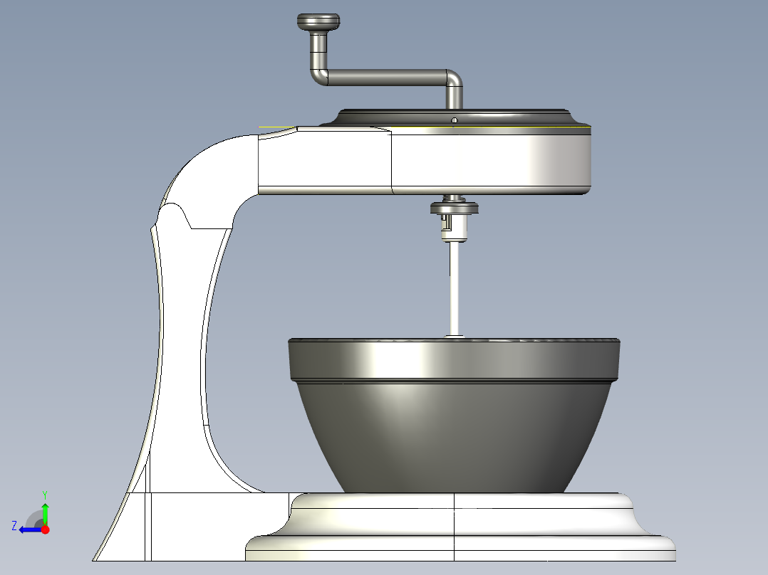 B2004405-手动搅拌器右视图