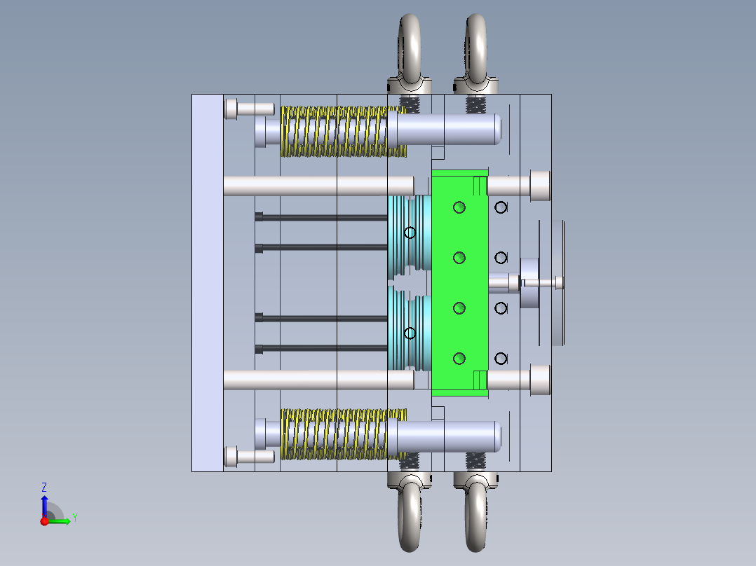 注塑模具、模具(49)前视图