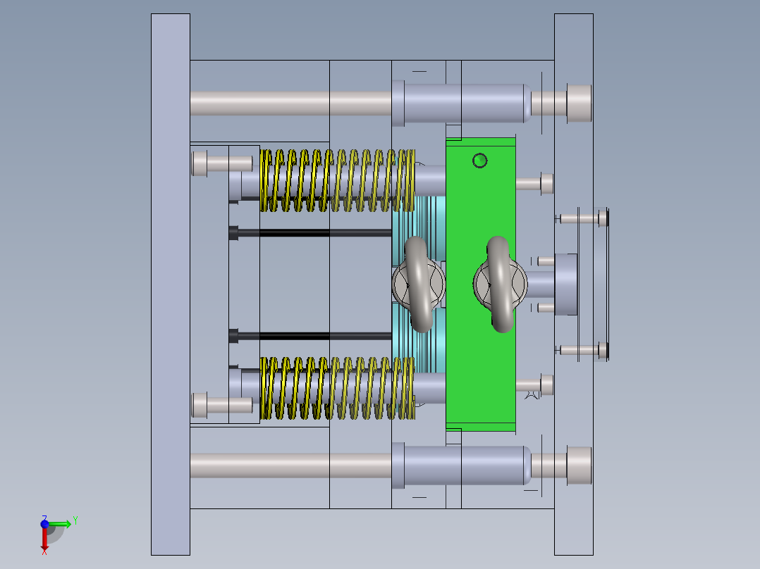 注塑模具、模具(49)俯视图