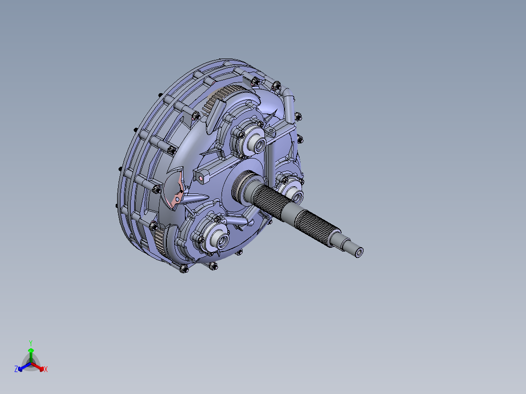 增压器(25)正等轴测图