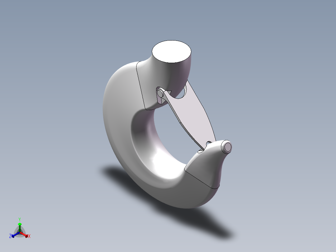 吊钩正等轴测图