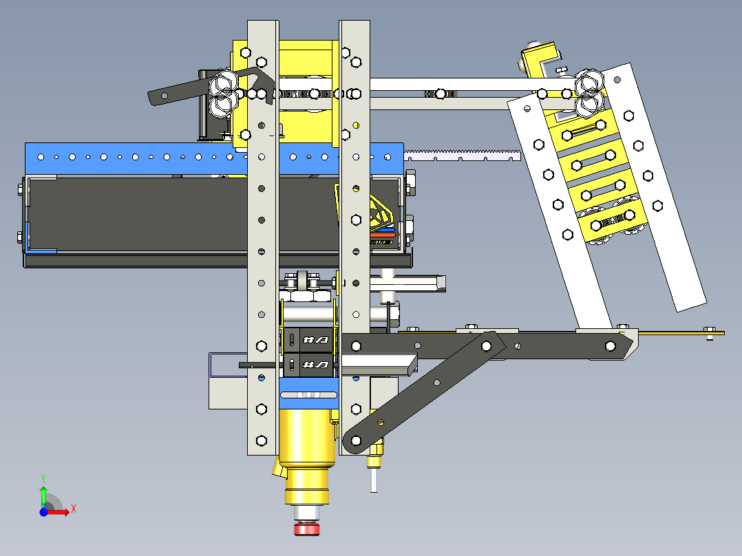 KJ-4270 广告板材自动裁切机前视图