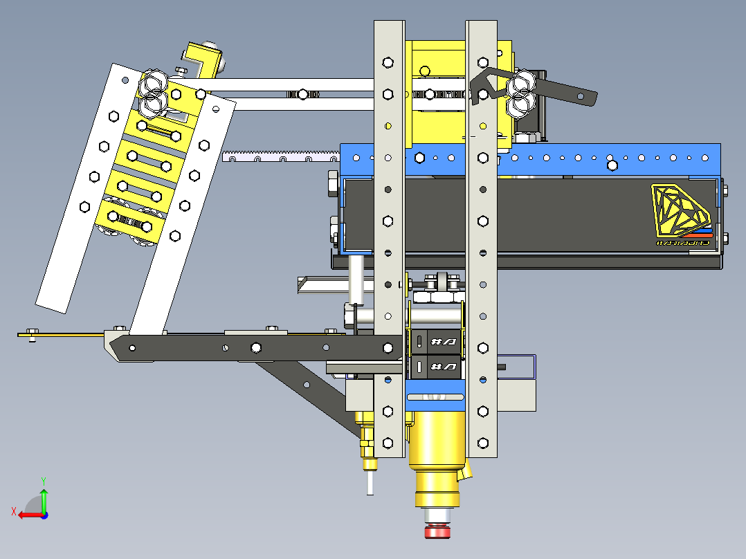 KJ-4270 广告板材自动裁切机后视图