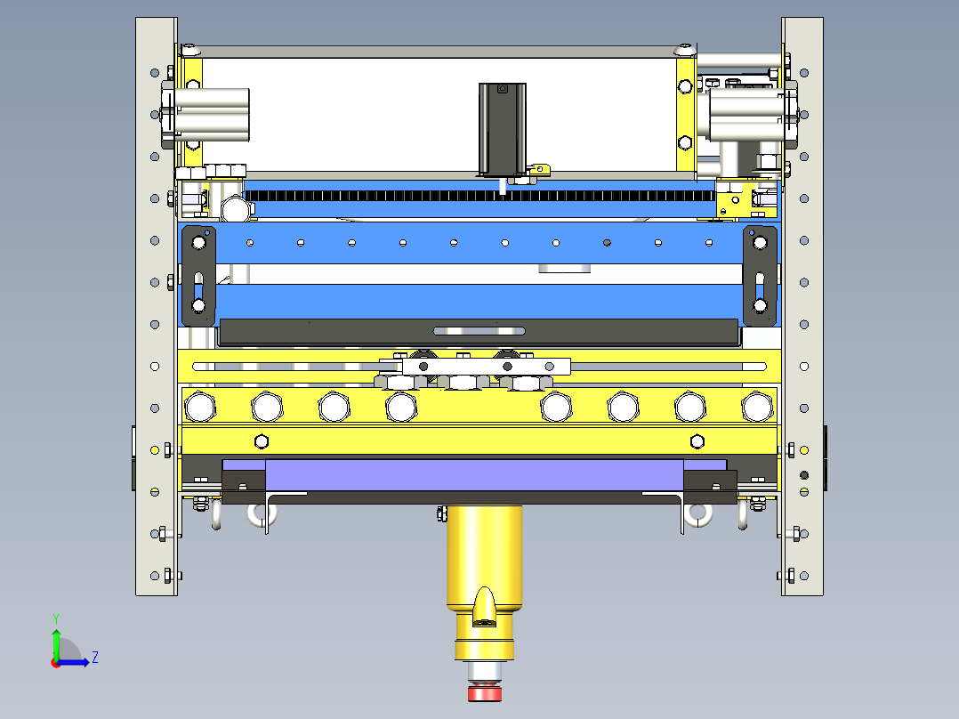 KJ-4270 广告板材自动裁切机左视图