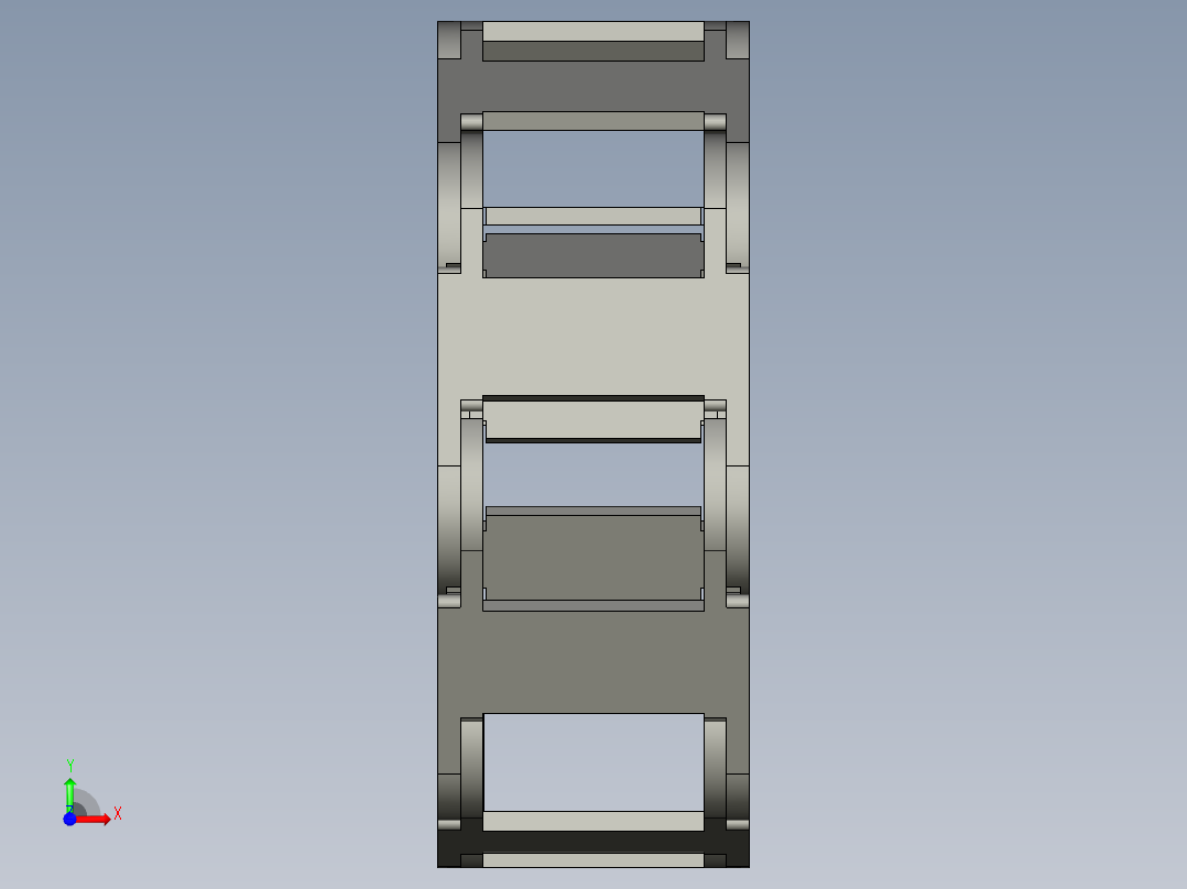 VBF03-F38-R55-N20-VEF03-F38拖链前视图