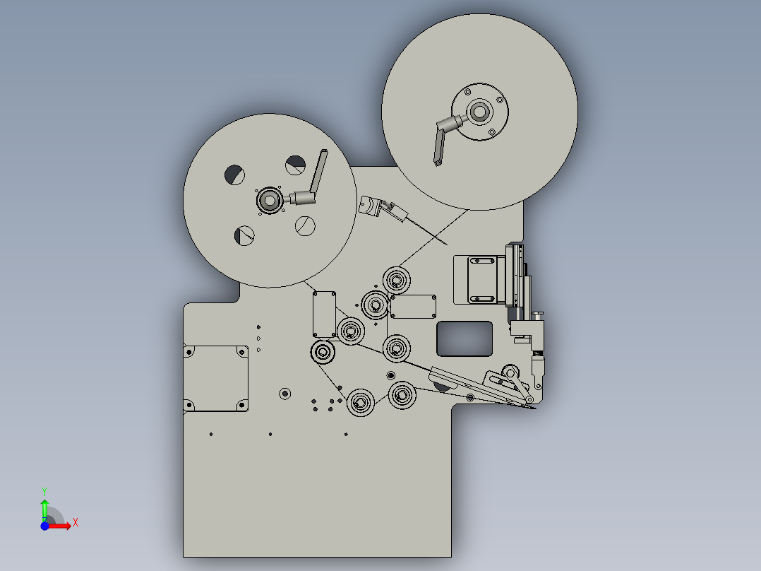 QT1AE00022-A100贴底模组件BS前视图