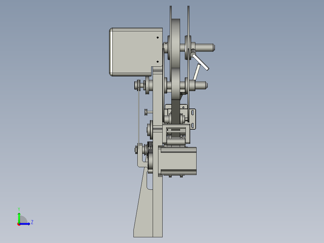 QT1AE00022-A100贴底模组件BS左视图