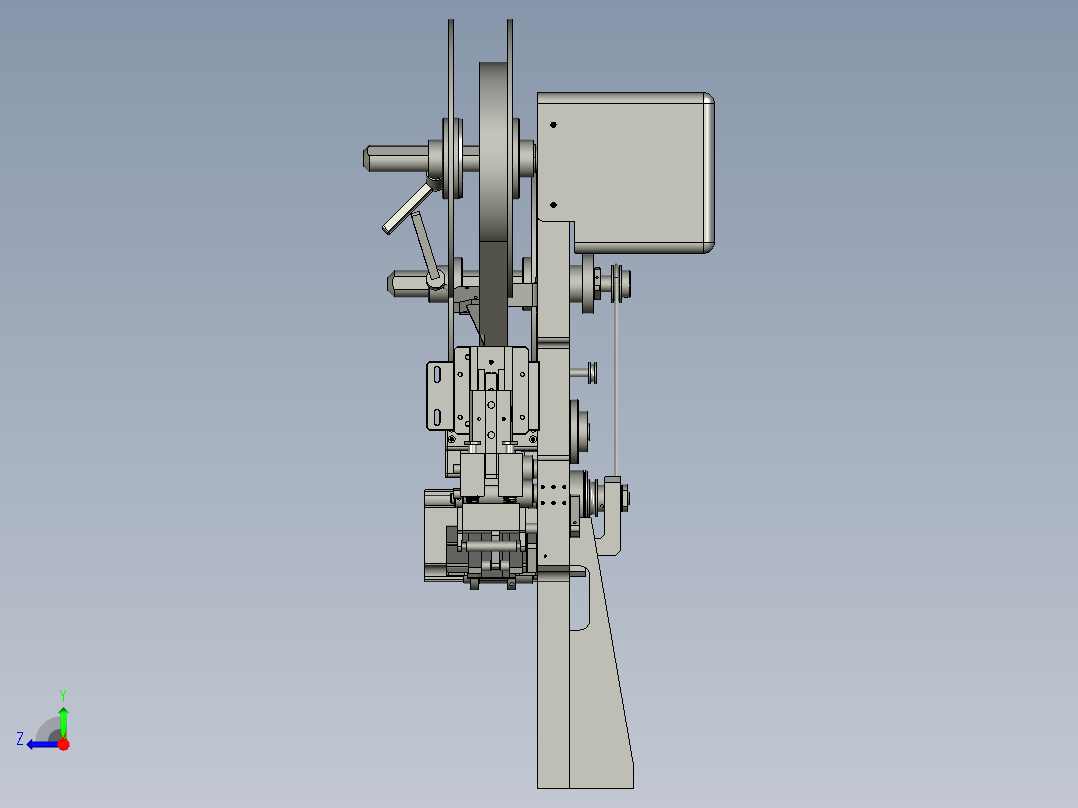 QT1AE00022-A100贴底模组件BS右视图