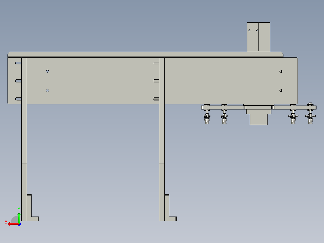 450机械手装配体右后视图