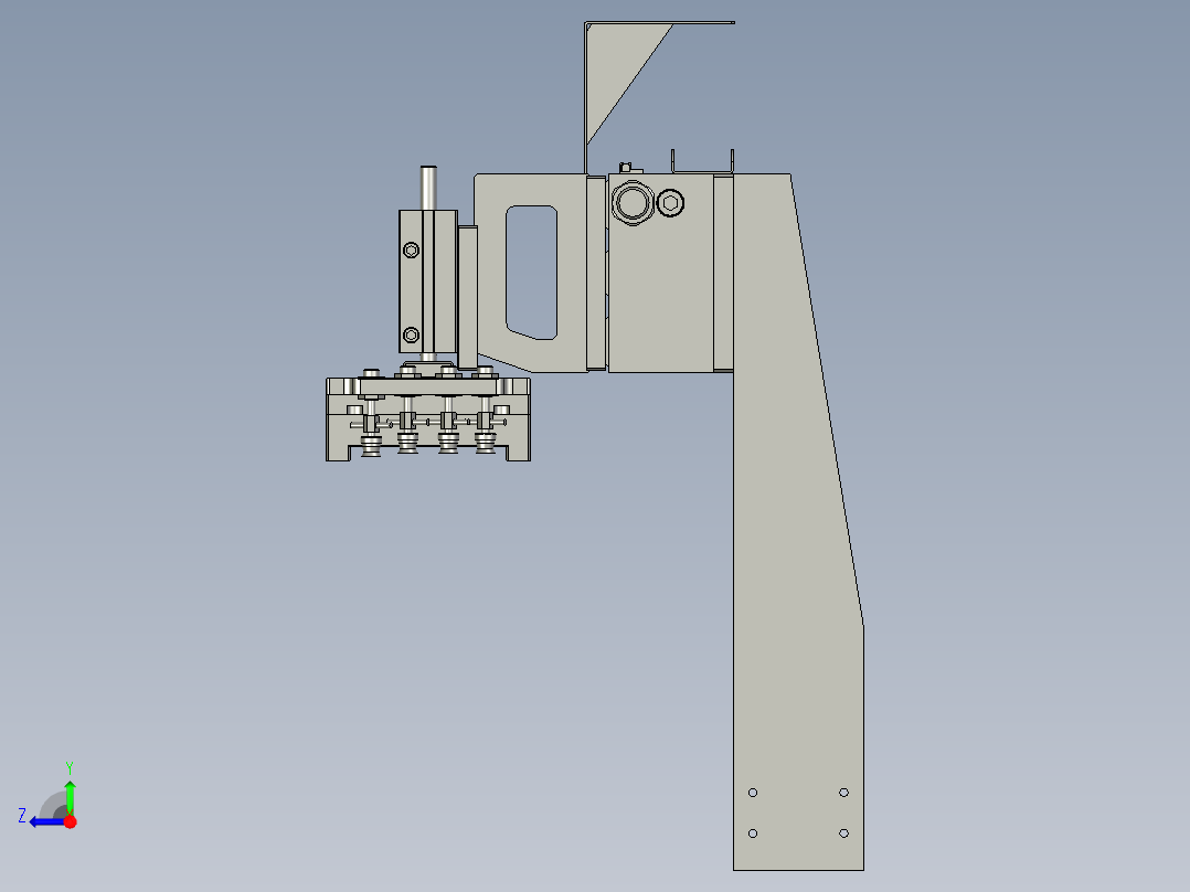 450机械手装配体右右视图