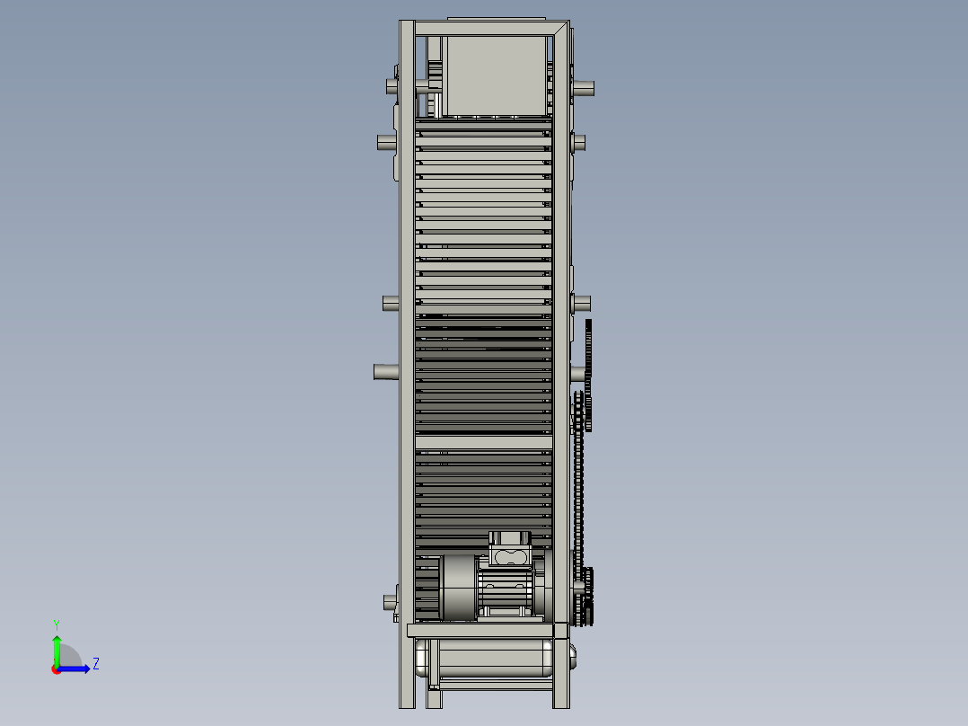 藤条木屑秸秆破碎机左视图