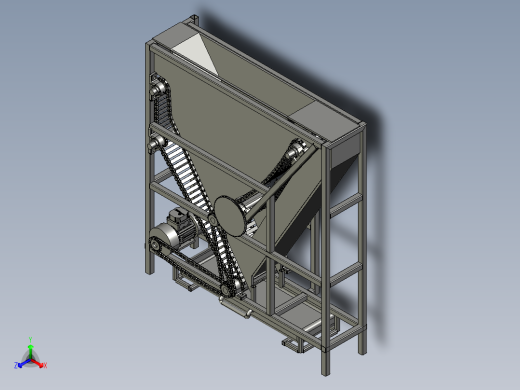 藤条木屑秸秆破碎机正等轴测缩略图