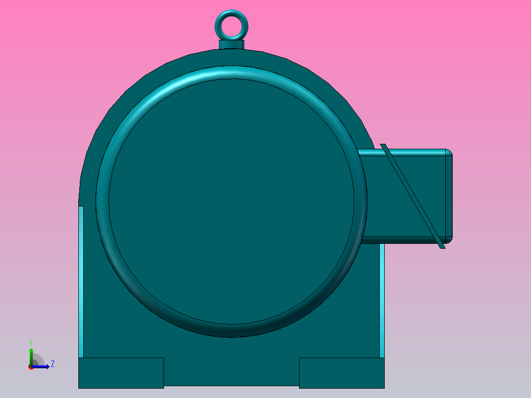 AMH卧式减速电机[AMH-125-0.5-11-30]左视图