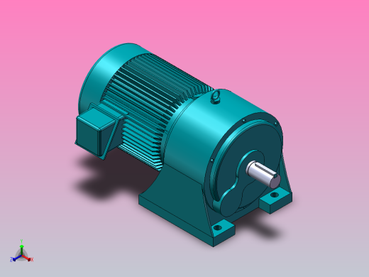 AMH卧式减速电机[AMH-125-0.5-11-30]正等轴测缩略图