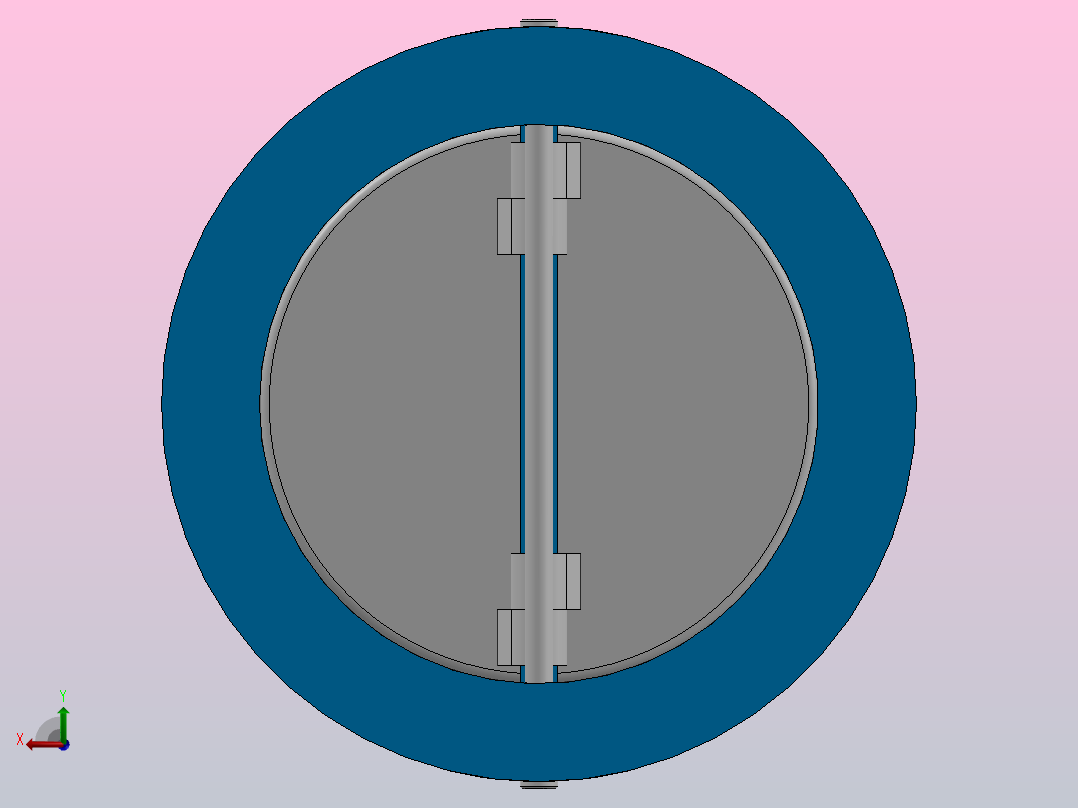 DN50 - DN200止回阀2”-8”后视图