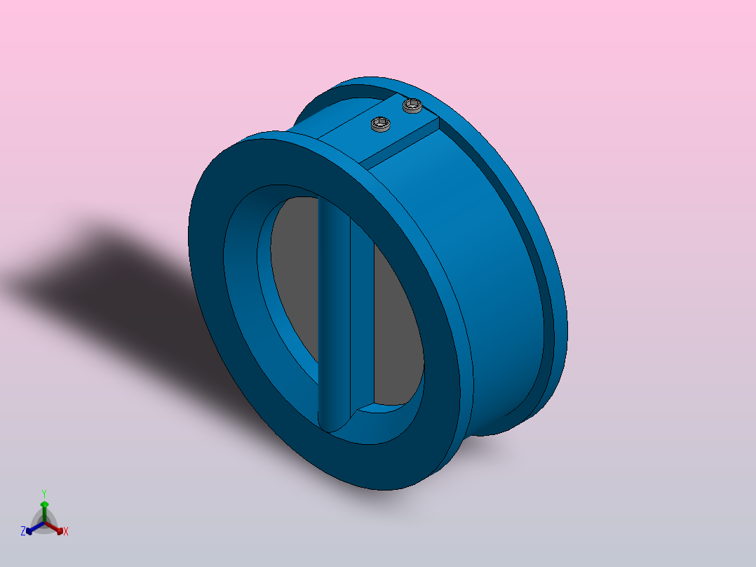 DN50 - DN200止回阀2”-8”正等轴测图