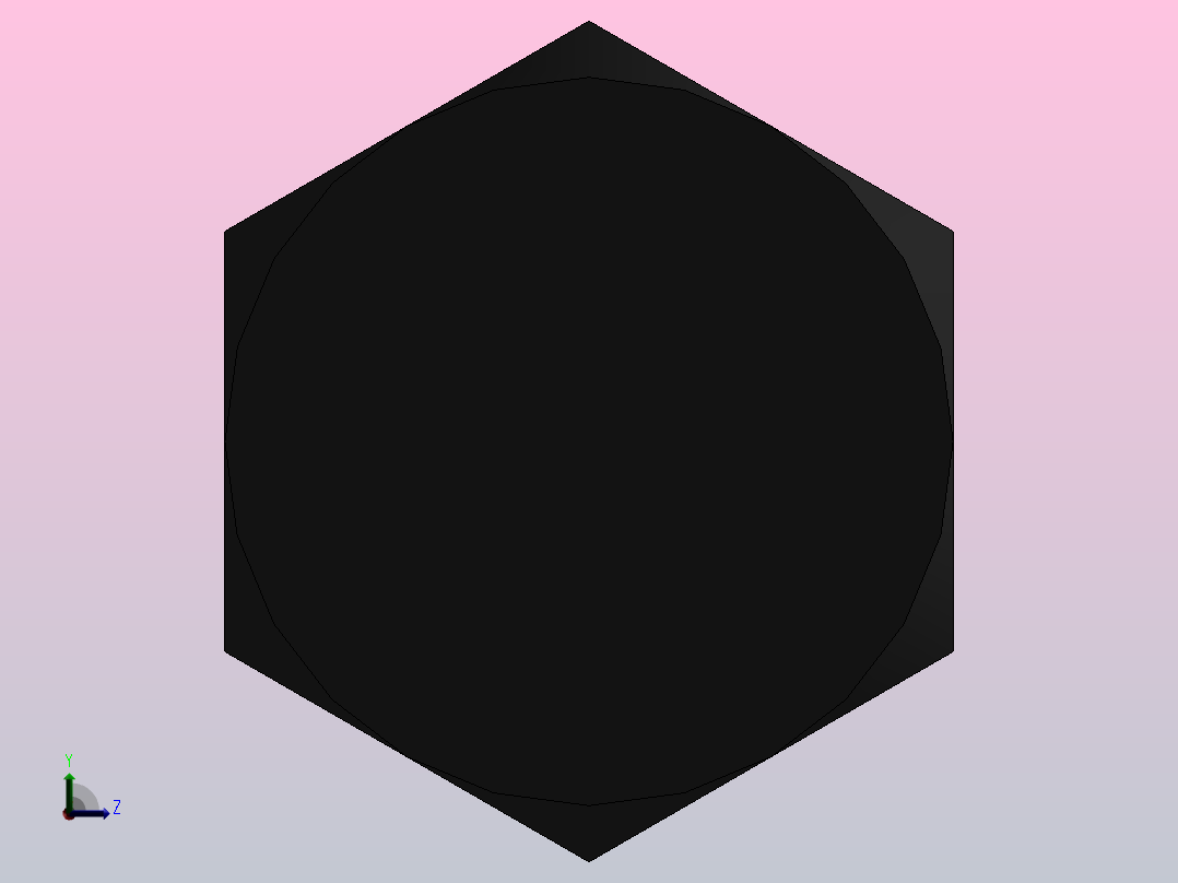 六角头螺栓M8×30前视图