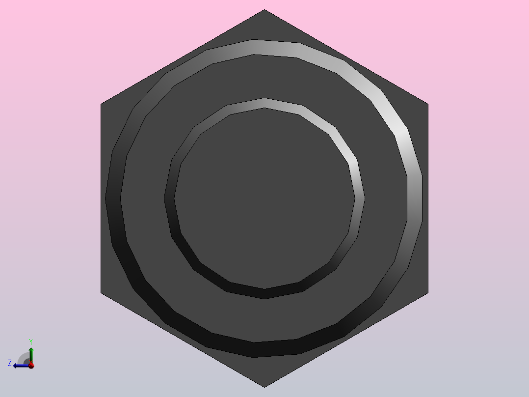 六角头螺栓M8×30后视图