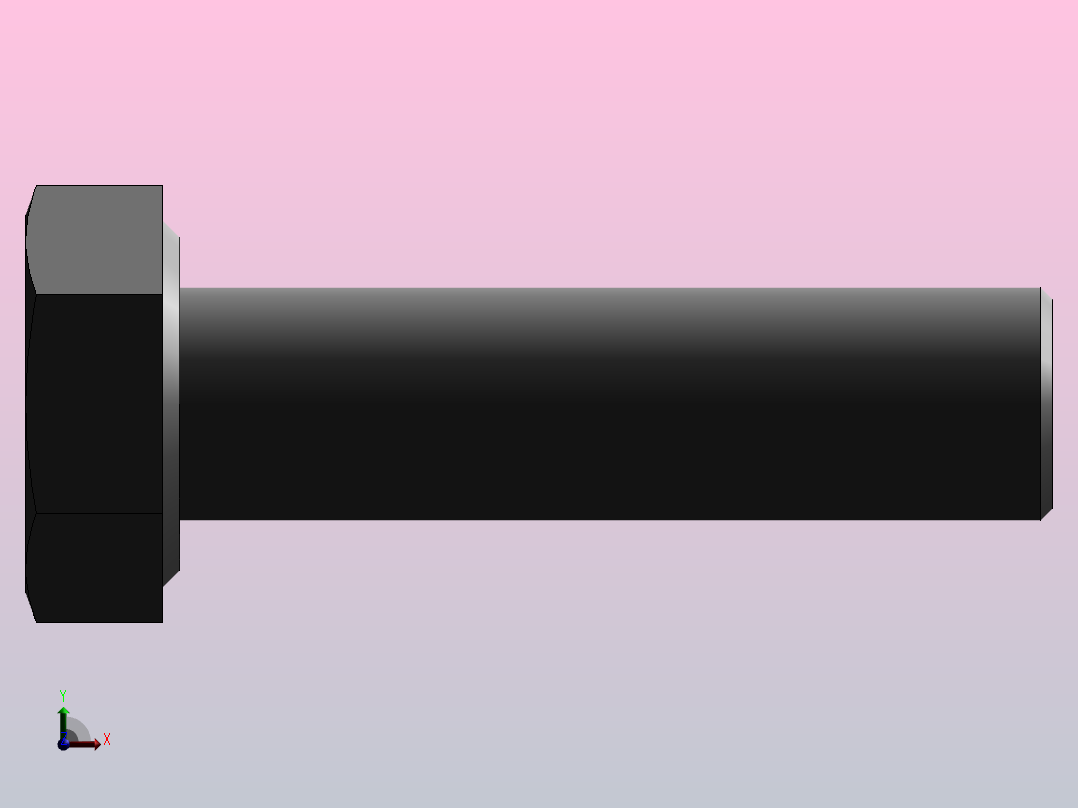 六角头螺栓M8×30右视图