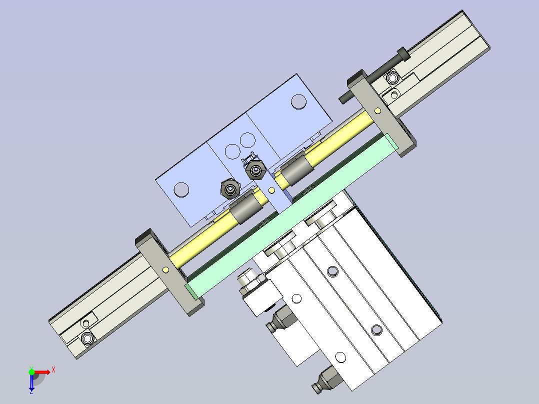 可变间距吸头俯视图