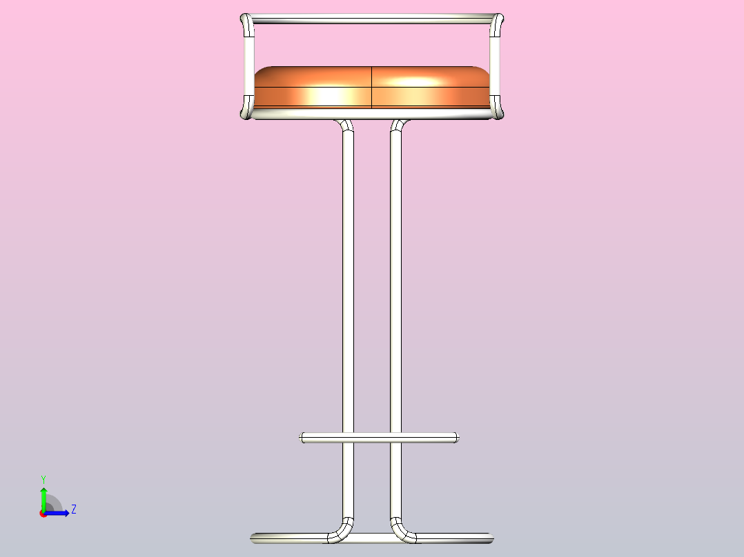 酒吧间高脚凳03左视图