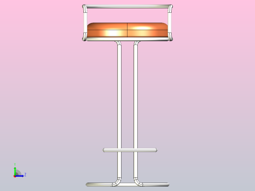 酒吧间高脚凳03左视缩略图