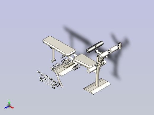 健身器材3D图纸