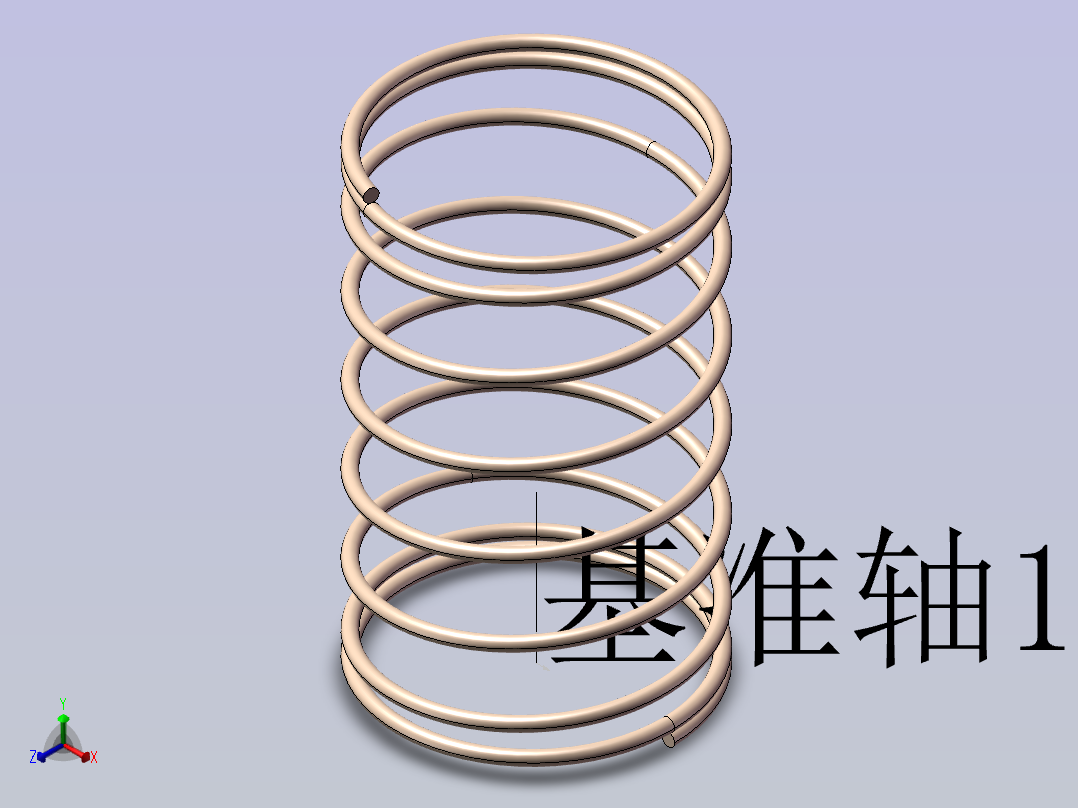 压缩弹簧 上隆 SUSL-D12-L20主视图
