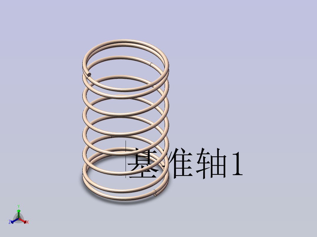 压缩弹簧 上隆 SUSL-D12-L20正等轴测图