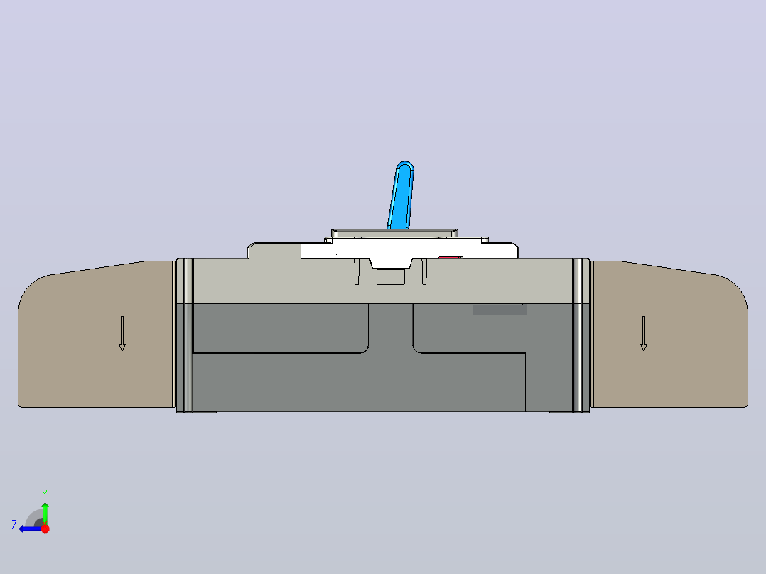 NM5-800 3P塑料外壳式断路器三维模型202411右视图