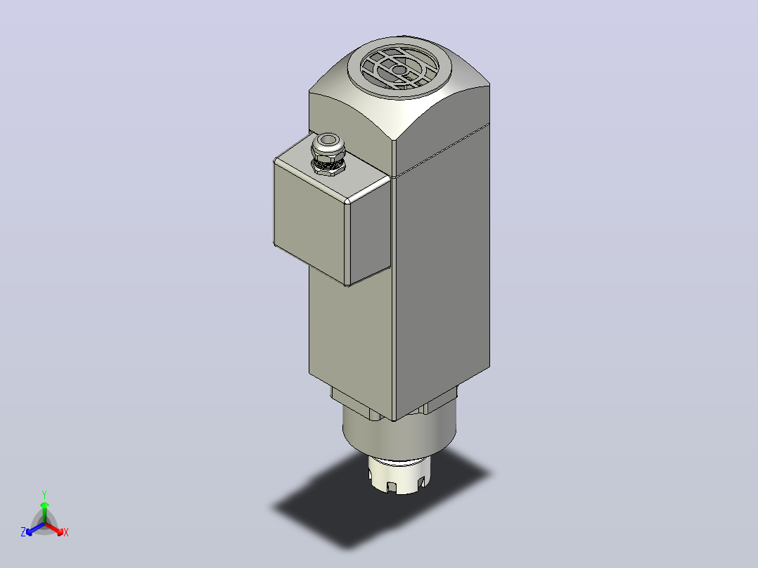 4147C-ER25木工高精雕铣系列手动换刀电主轴[SFM4147C-12-2.2KW-TMP-ER25]主视图