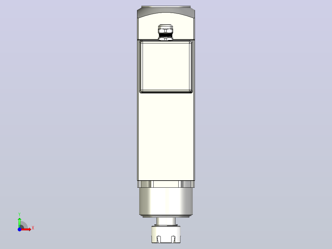 4147C-ER25木工高精雕铣系列手动换刀电主轴[SFM4147C-12-2.2KW-TMP-ER25]前视图