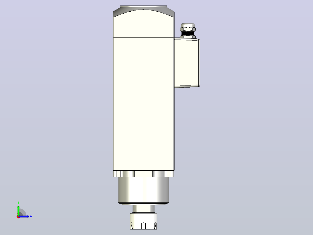 4147C-ER25木工高精雕铣系列手动换刀电主轴[SFM4147C-12-2.2KW-TMP-ER25]左视图
