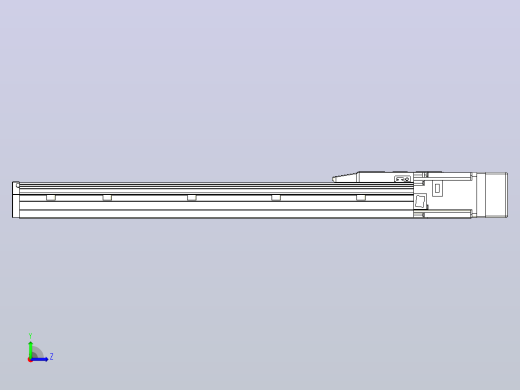 滚珠丝杠直线轴内置导轨TPA-GCR-150-2010C-L550-MR-M75-N3左视缩略图