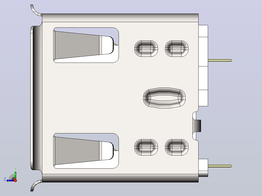 双USB 2.0 类型A母座 180度 8针 11右视图