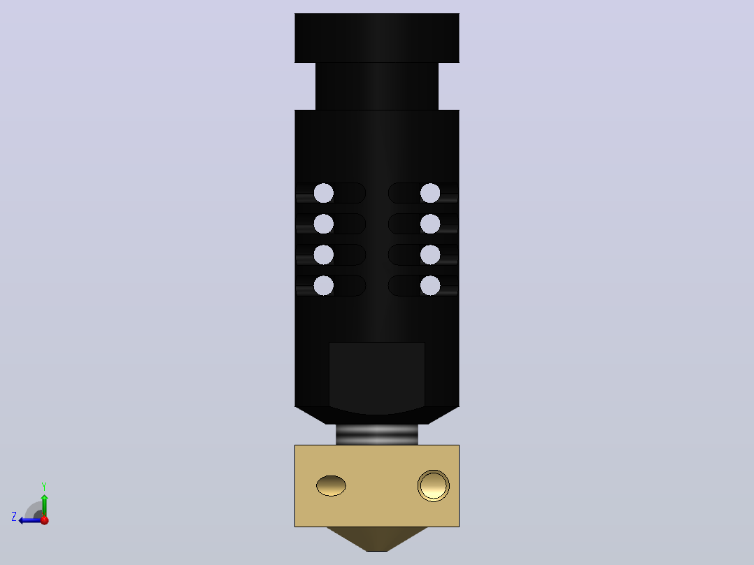 j形头喷嘴右视图