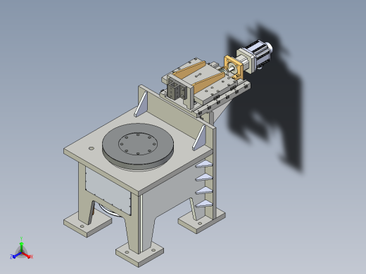 粗加工立式机床3D模型