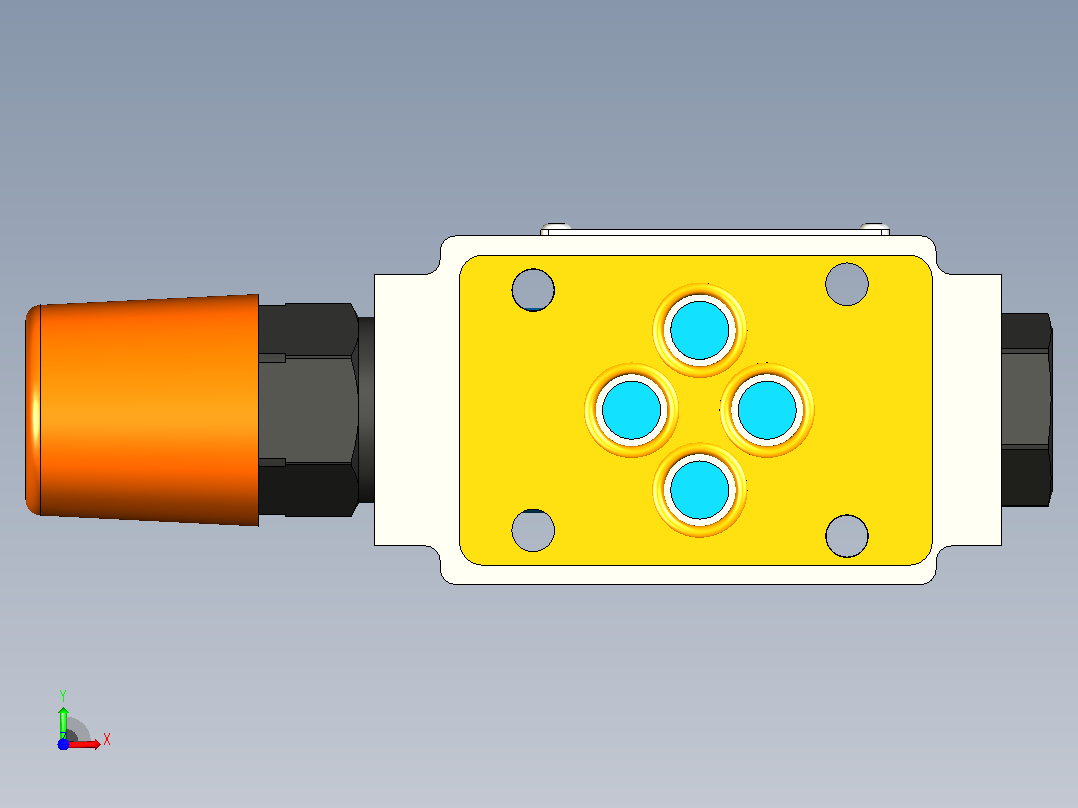 Z2FS6A-2-4XJ-S叠加式单向节流阀前视图
